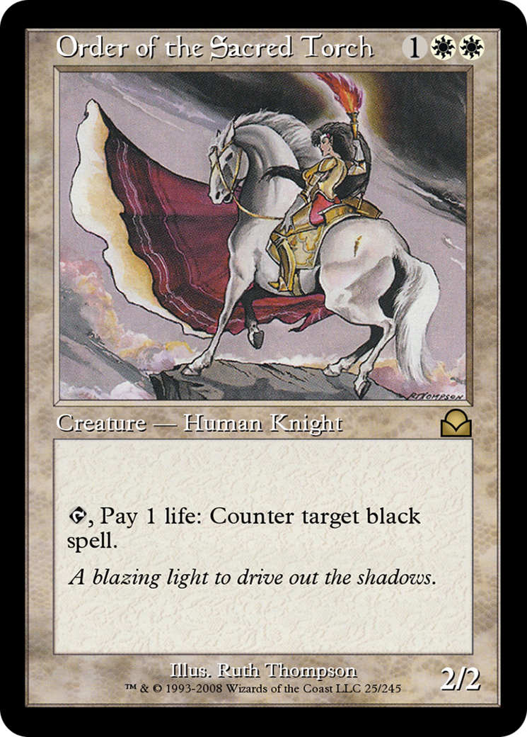 Image of Order of the Sacred Torch (ME2-025) - Masters Edition II Foil