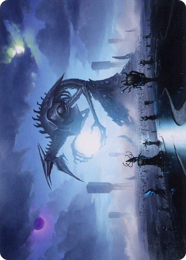 Image of Blue Sun's Twilight // Blue Sun's Twilight (AONE-013) - Phyrexia: All Will Be One Art Series (Borderless) Foil