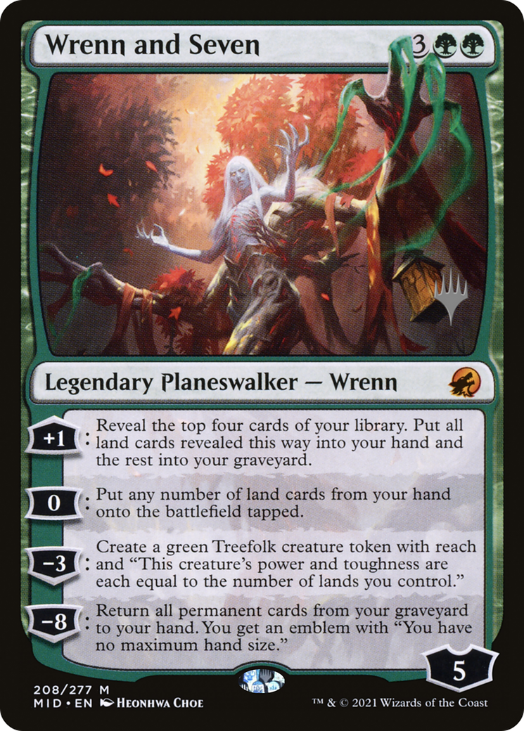 Image of Wrenn and Seven (PPMID-208) - Innistrad: Midnight Hunt Promos