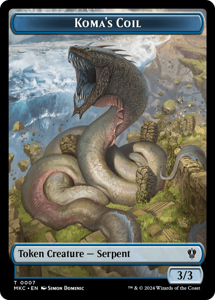 Image of Koma's Coil (TMKC-007) - Murders at Karlov Manor Commander Tokens
