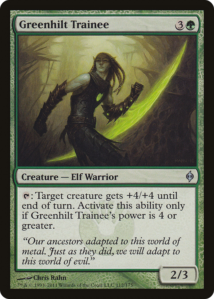 Image of Greenhilt Trainee (NPH-112) - New Phyrexia