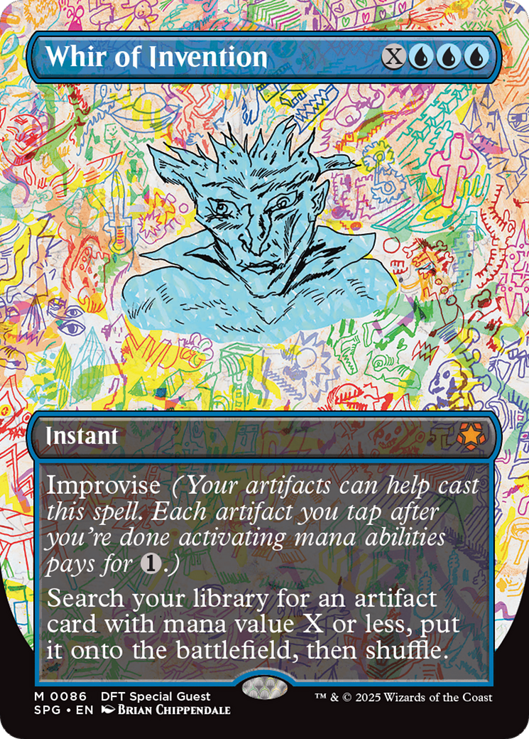 Image of Whir of Invention (Borderless) (SPG-086) - Special Guests (Borderless) Foil