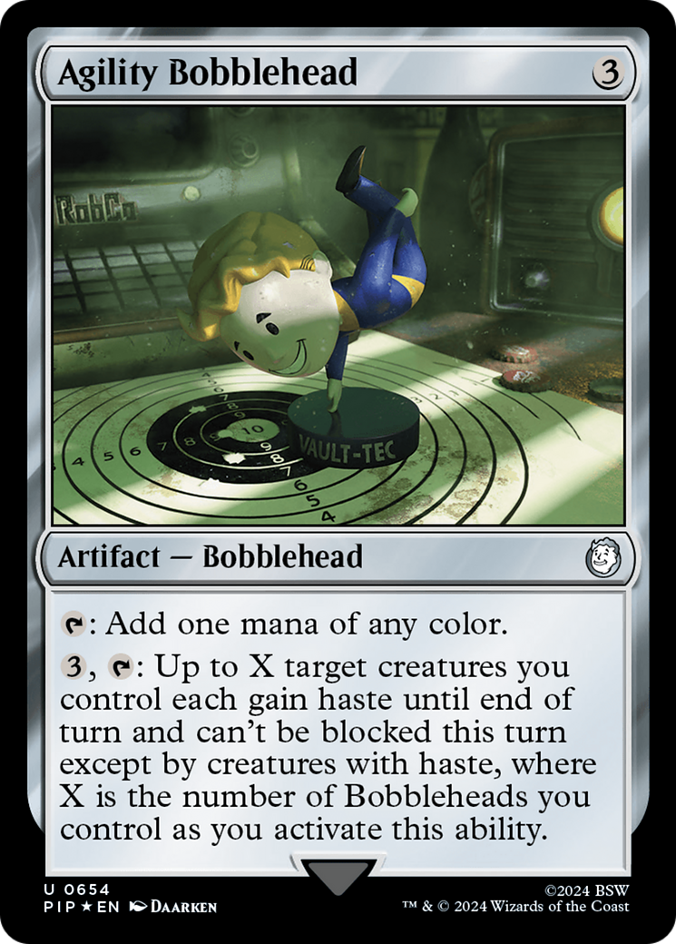 Image of Agility Bobblehead (Surge Foil) (PIP-654) - Fallout Foil