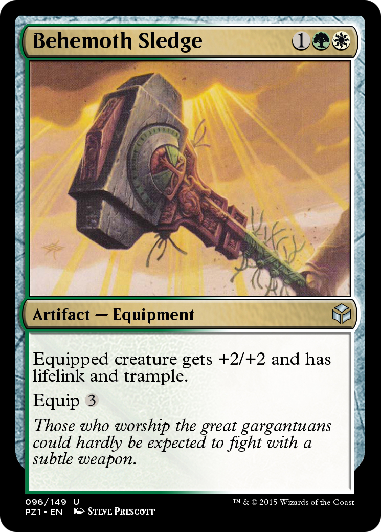 Image of Behemoth Sledge (PZ1-096) - Legendary Cube Prize Pack