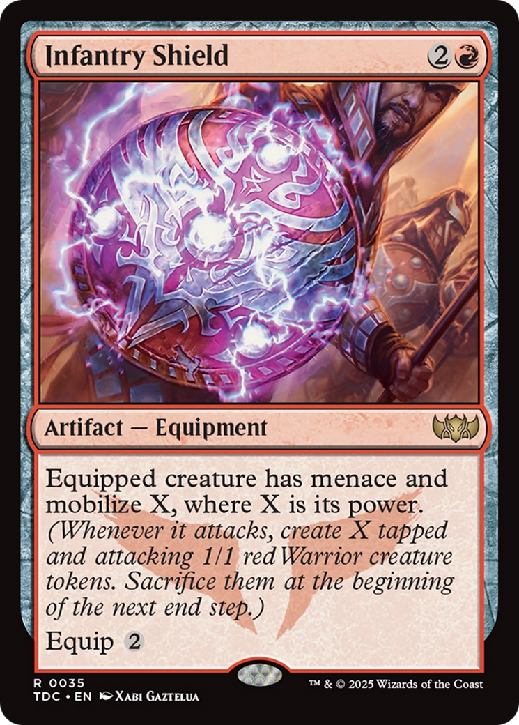 Image of Infantry Shield (TDC-035) - Commander: Tarkir: Dragonstorm