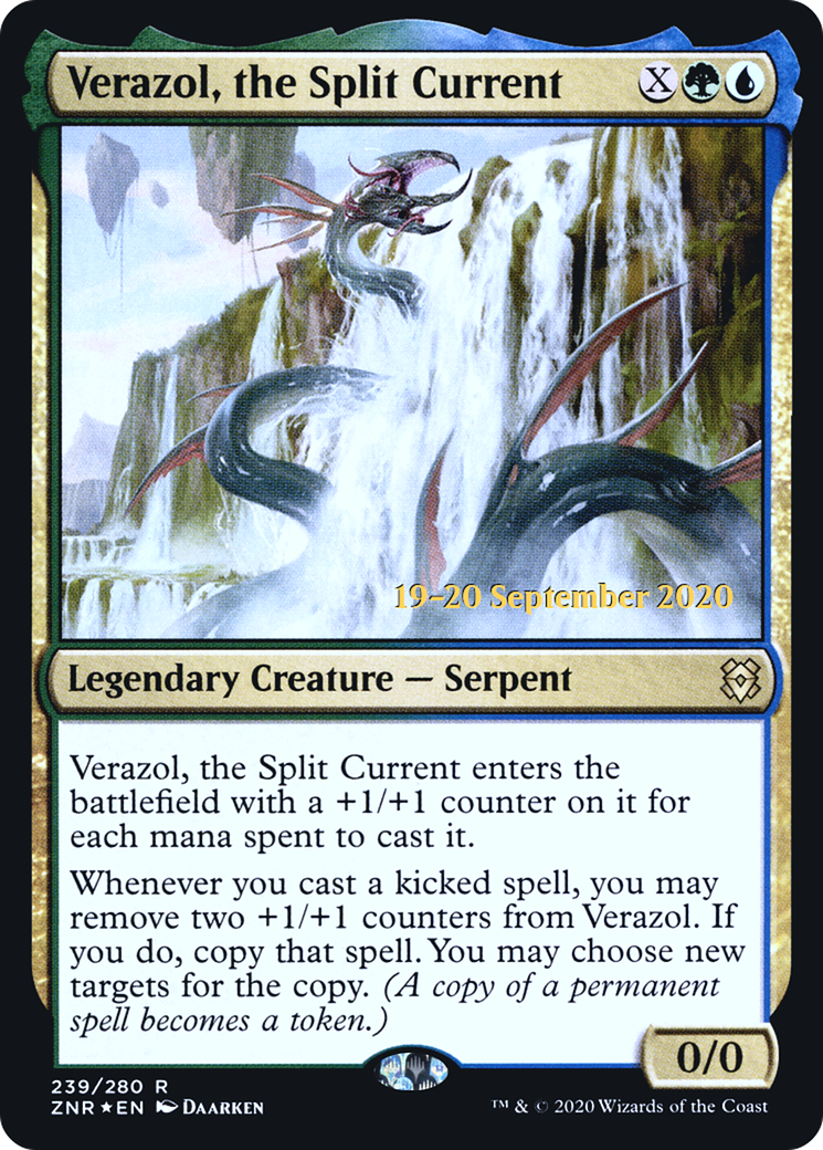 Image of Verazol, the Split Current (PRE-239) - Zendikar Rising Promos Foil