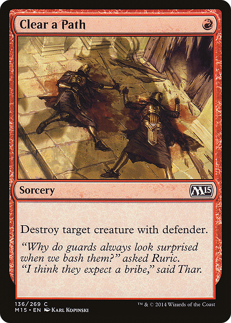 Image of Clear a Path (M15-136) - Magic 2015 Foil
