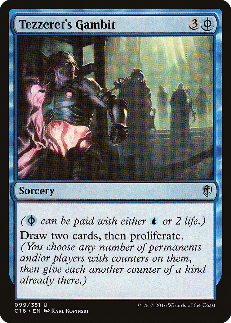 Image of Tezzeret's Gambit (C16-099) - Commander 2016