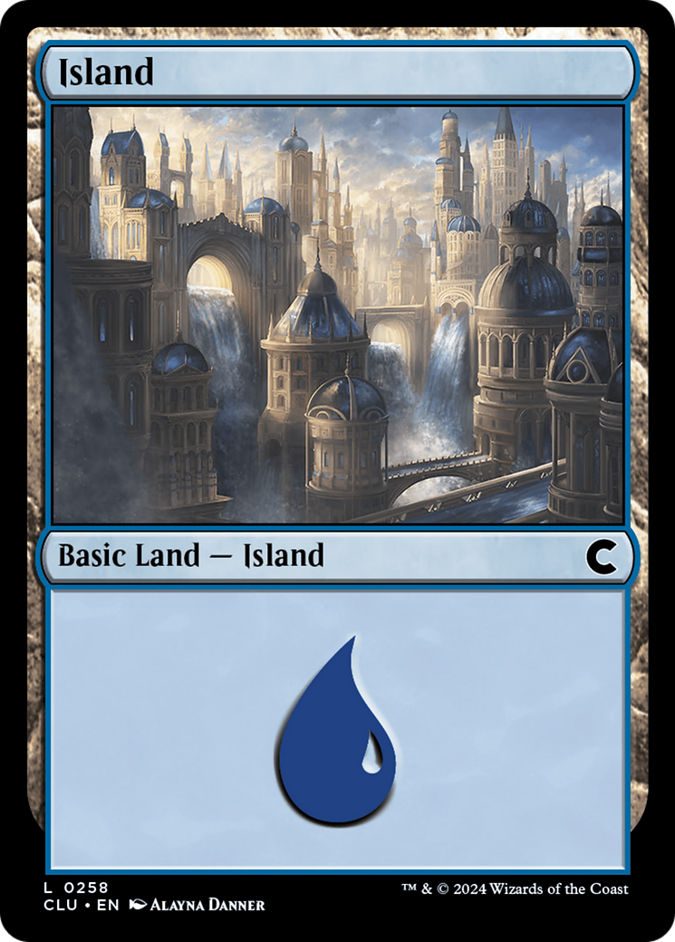 Image of Island (0258) (CLU-258) - Ravnica: Clue Edition