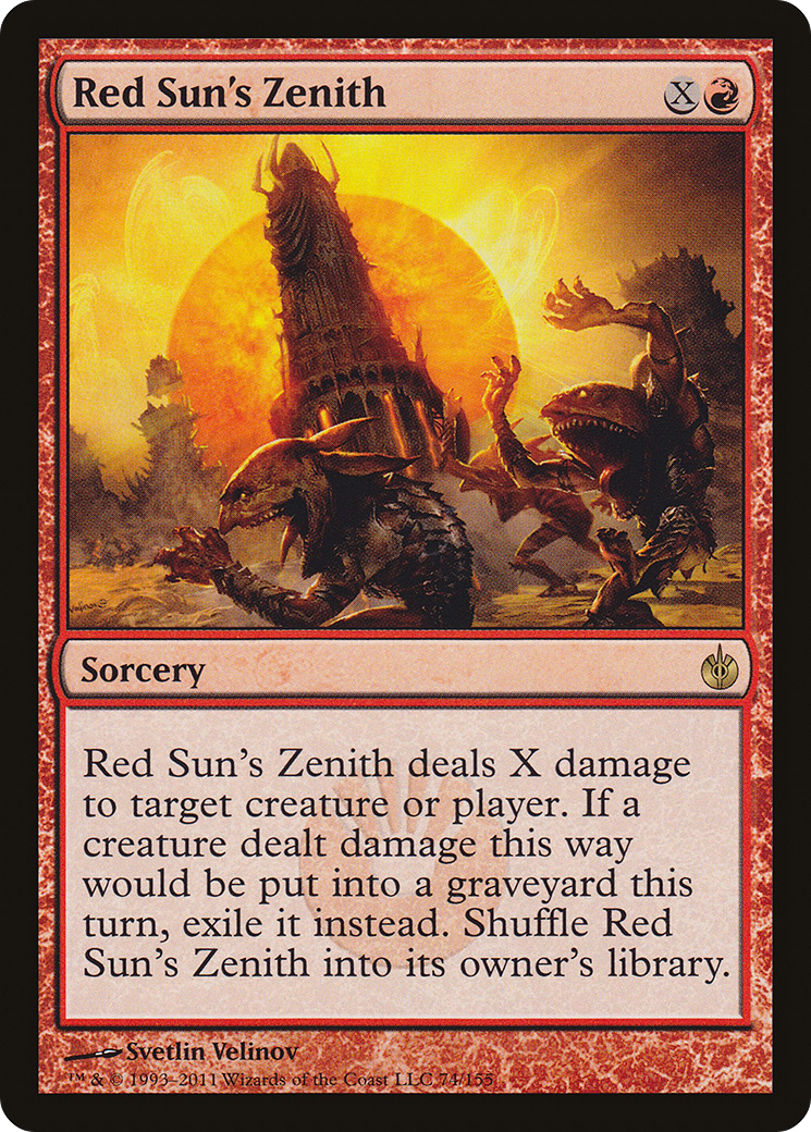 Image of Red Sun's Zenith (MBS-074) - Mirrodin Besieged Foil