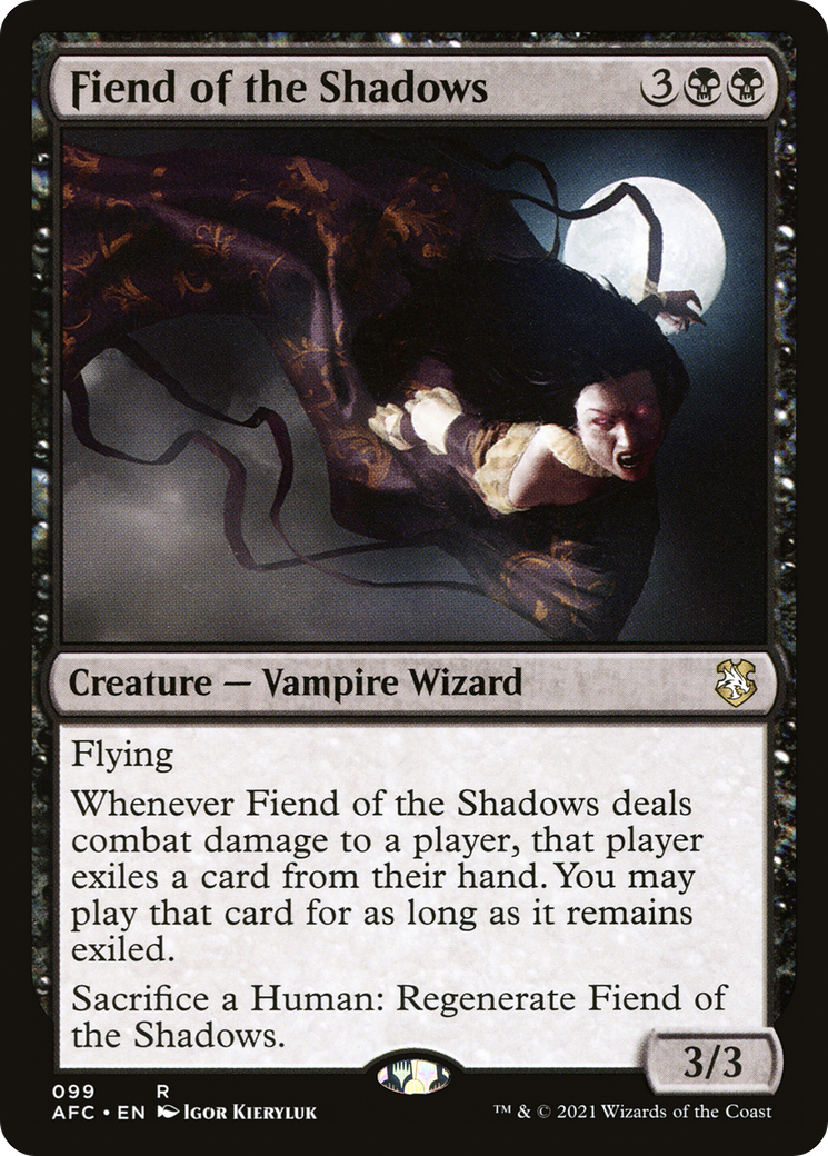 Image of Fiend of the Shadows (AFC-099) - Forgotten Realms Commander