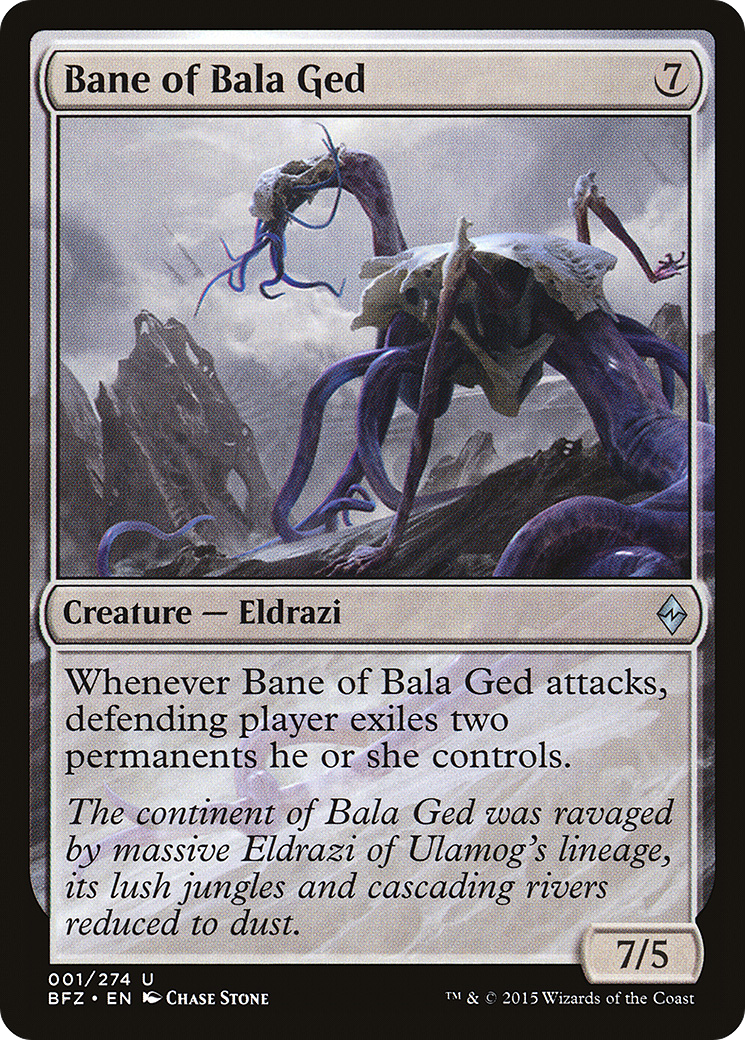 Image of Bane of Bala Ged (BFZ-001) - Battle for Zendikar Foil