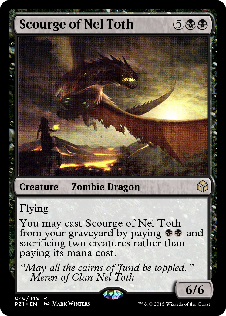 Image of Scourge of Nel Toth (PZ1-046) - Legendary Cube Prize Pack Foil