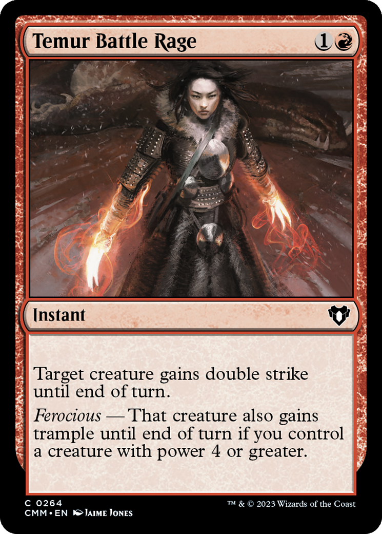 Image of Temur Battle Rage (CMM-264) - Commander Masters Foil