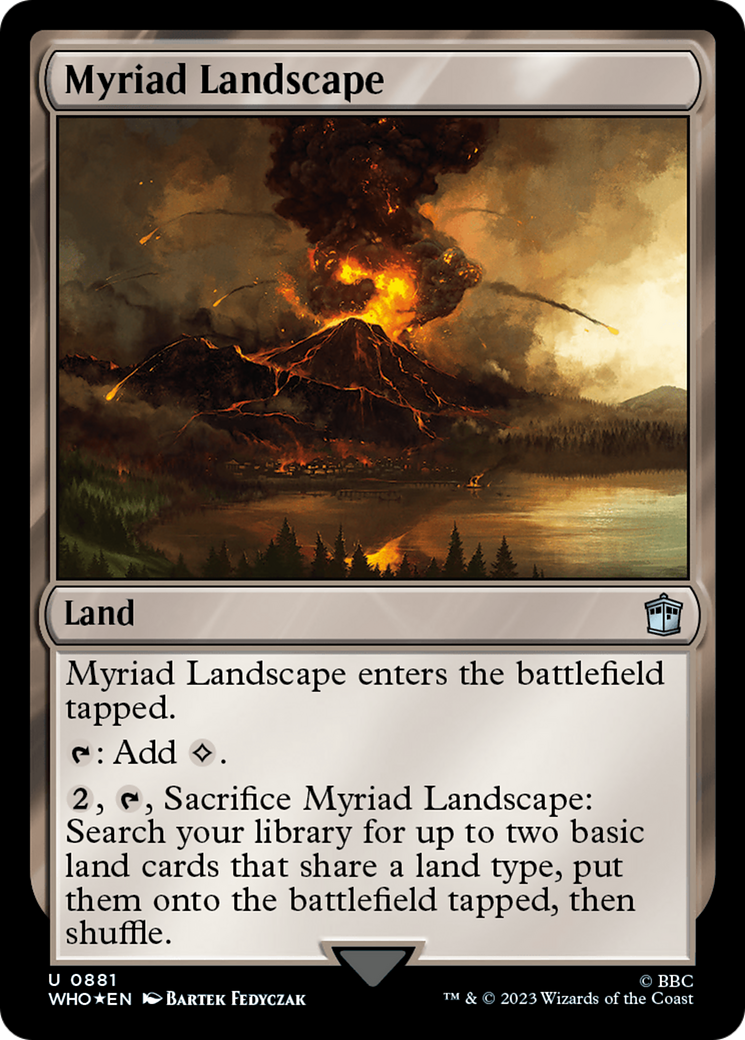 Image of Myriad Landscape (Surge Foil) (WHO-881) - Doctor Who Foil