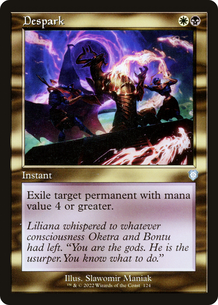 Image of Despark (Retro Frame) (BRC-124) - The Brothers' War Commander