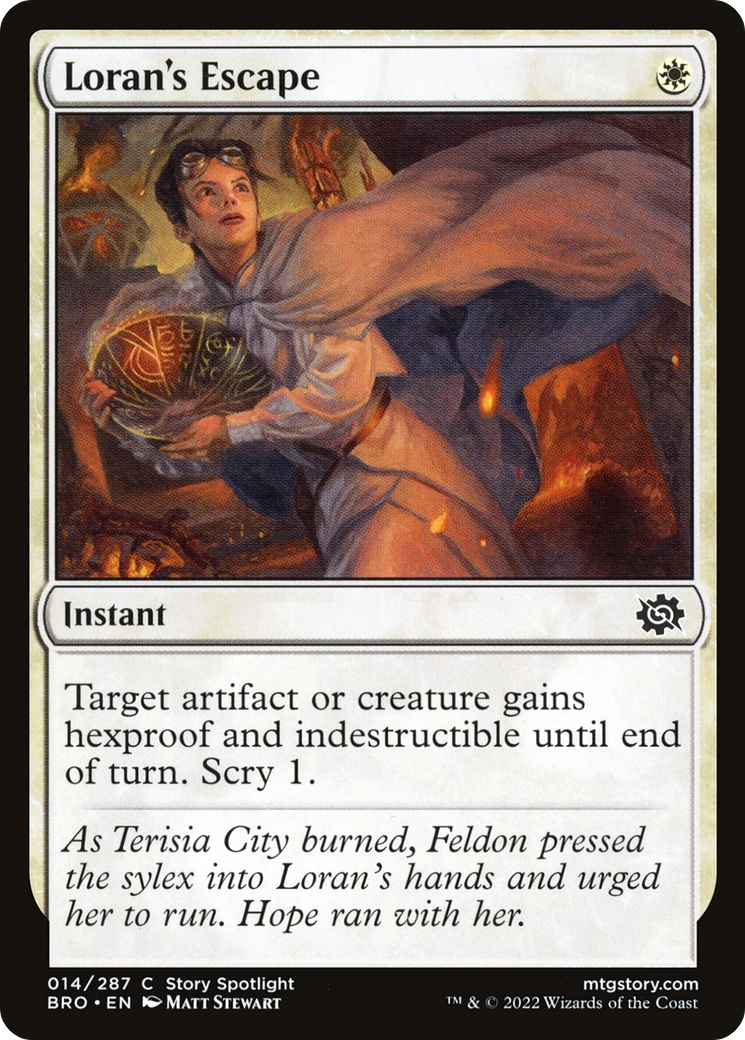 Image of Loran's Escape (BRO-014) - The Brothers' War Foil
