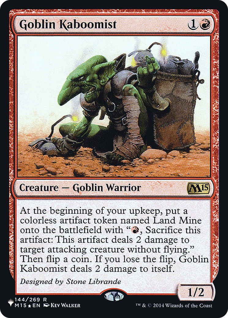 Image of Goblin Kaboomist (LIST-144) - The List Foil