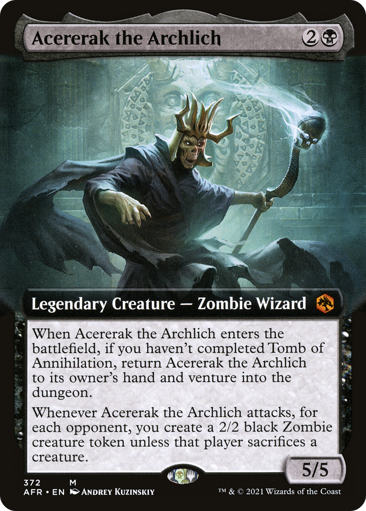 Image of Acererak the Archlich (Extended Art) (AFR-372) - Adventures in the Forgotten Realms: (Extended Art)