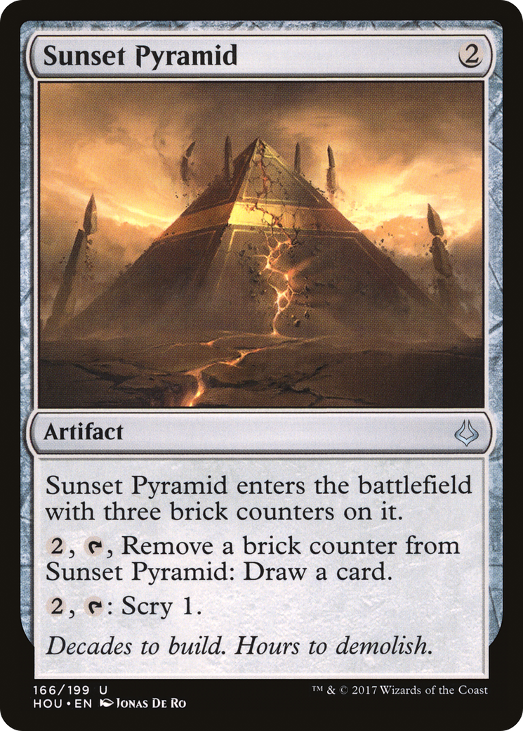 Image of Sunset Pyramid (HOU-166) - Hour of Devastation Foil