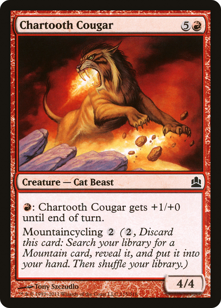 Image of Chartooth Cougar (CMD-115) - Commander 2011