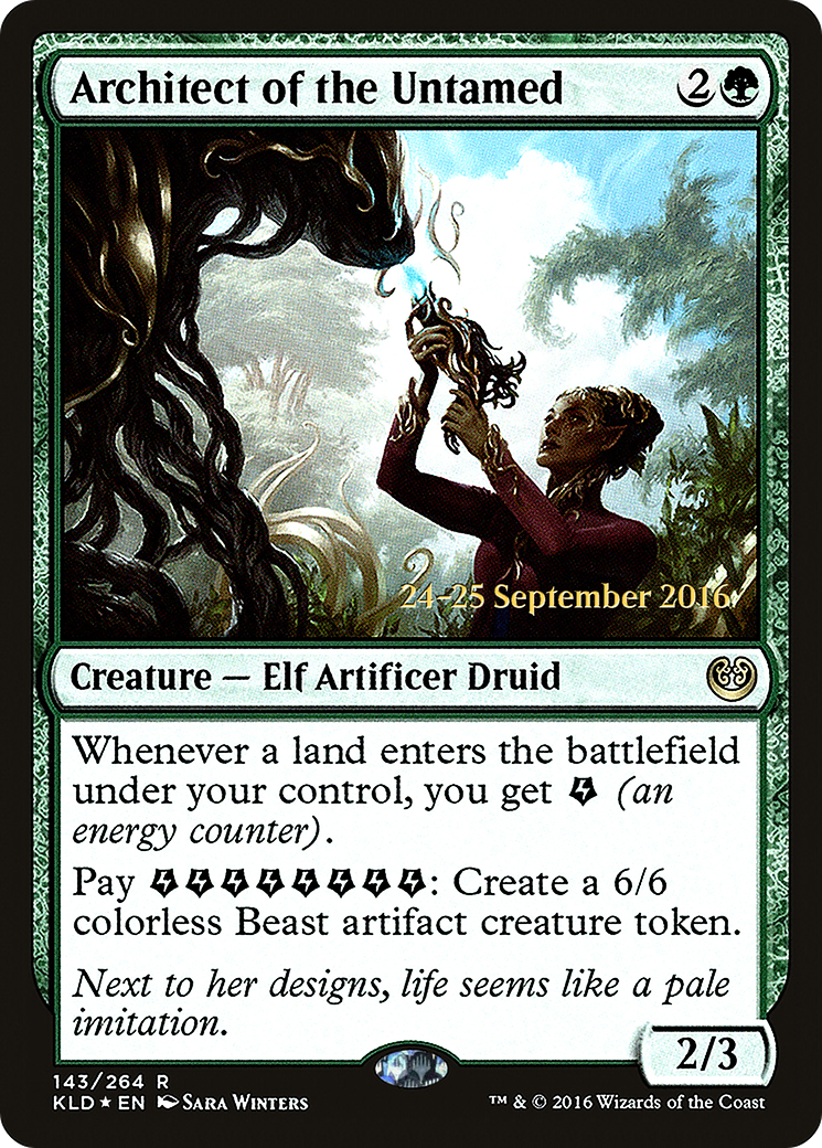 Image of Architect of the Untamed (PRE-143) - Kaladesh Promos Foil
