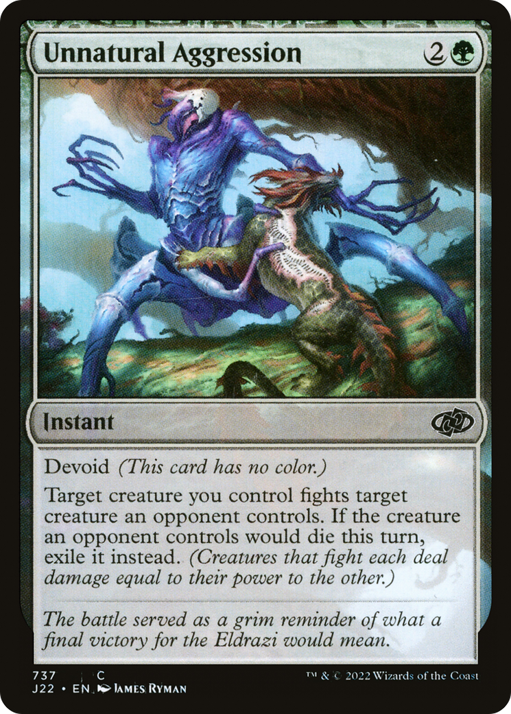 Image of Unnatural Aggression (J22-737) - Jumpstart 2022: (devoid)