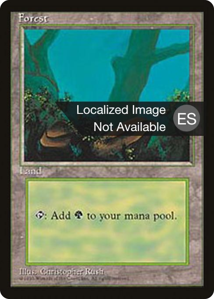 Image of Forest (A) (4BB-177) - Fourth Edition Foreign Black Border