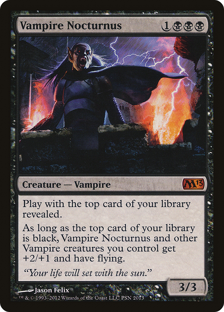 Image of Vampire Nocturnus (MEDIA-PSN 2013) - Duels of the Planeswalkers 2013 Promos
