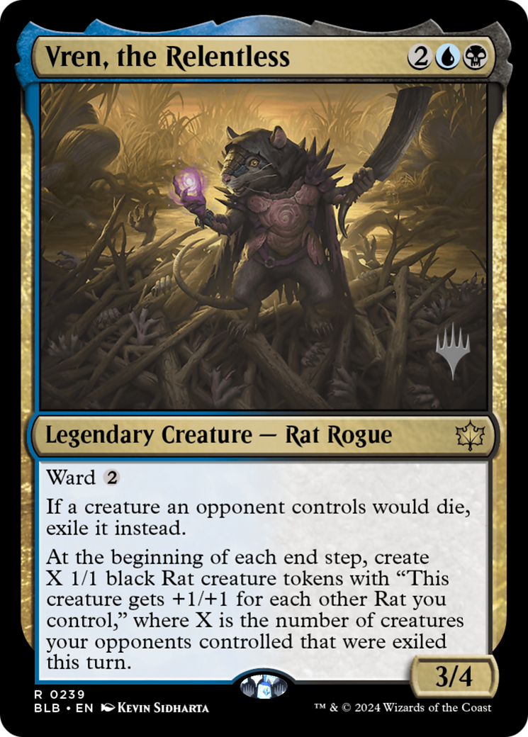Image of Vren, the Relentless (PPBLB-239) - Bloomburrow Promos Foil