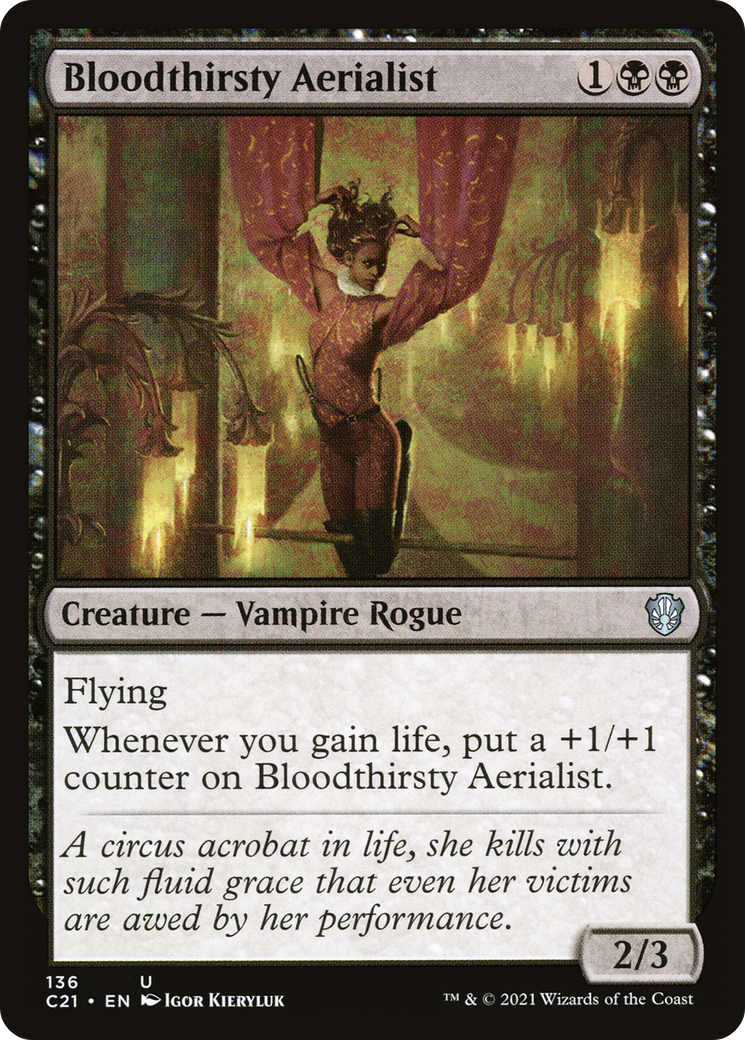 Image of Bloodthirsty Aerialist (C21-136) - Commander 2021