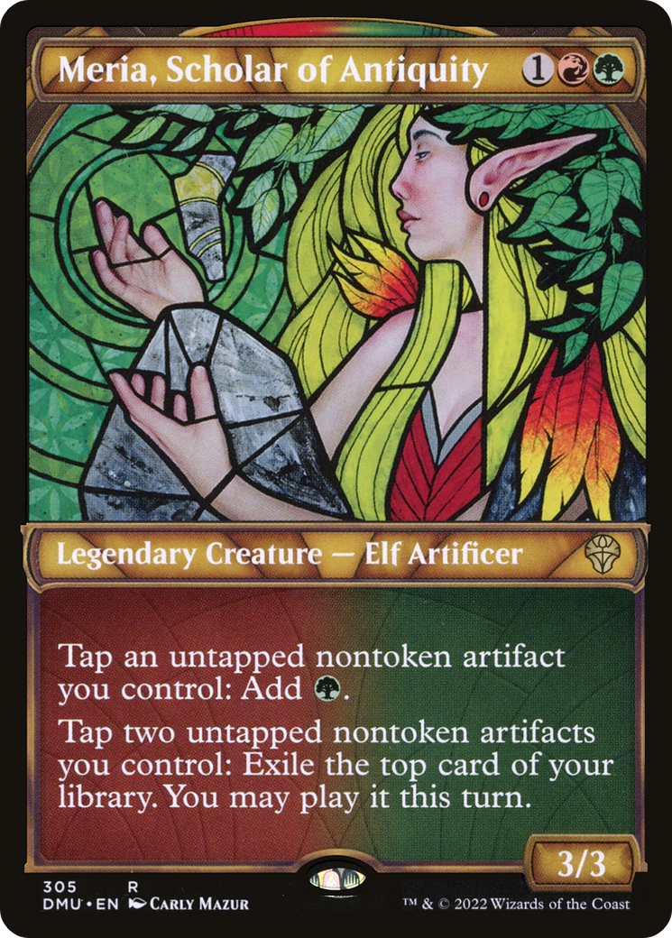 Image of Meria, Scholar of Antiquity (Showcase) (DMU-305) - Dominaria United: (Showcase) Foil