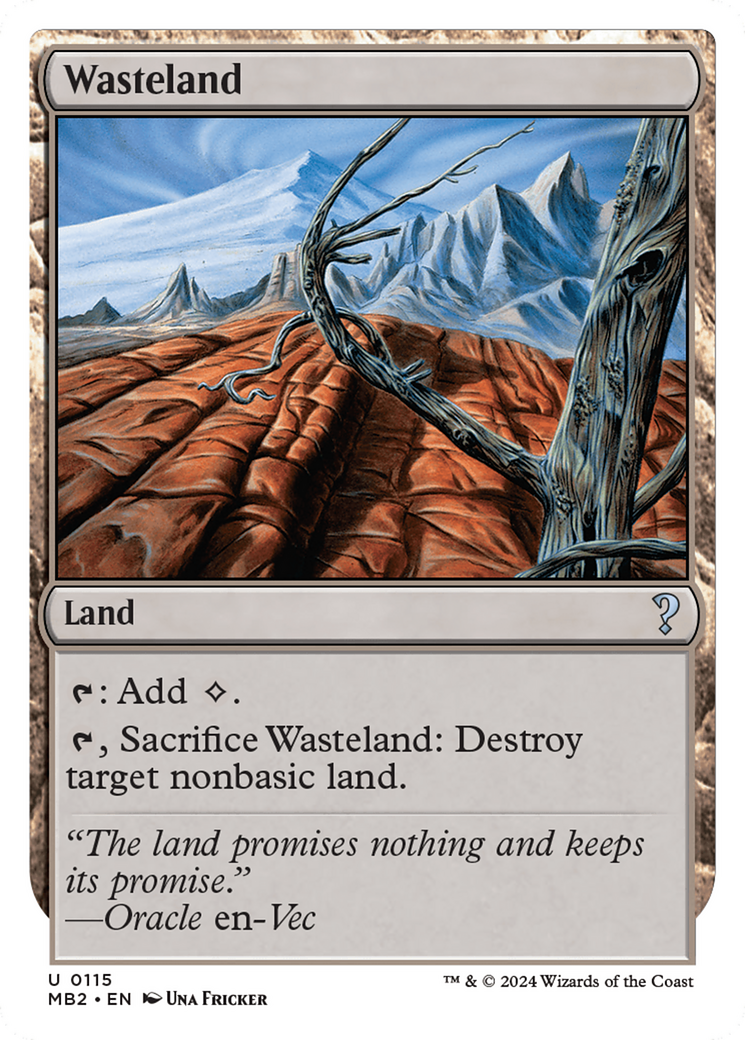 Image of Wasteland (White Border) (MB2-115) - Mystery Booster 2