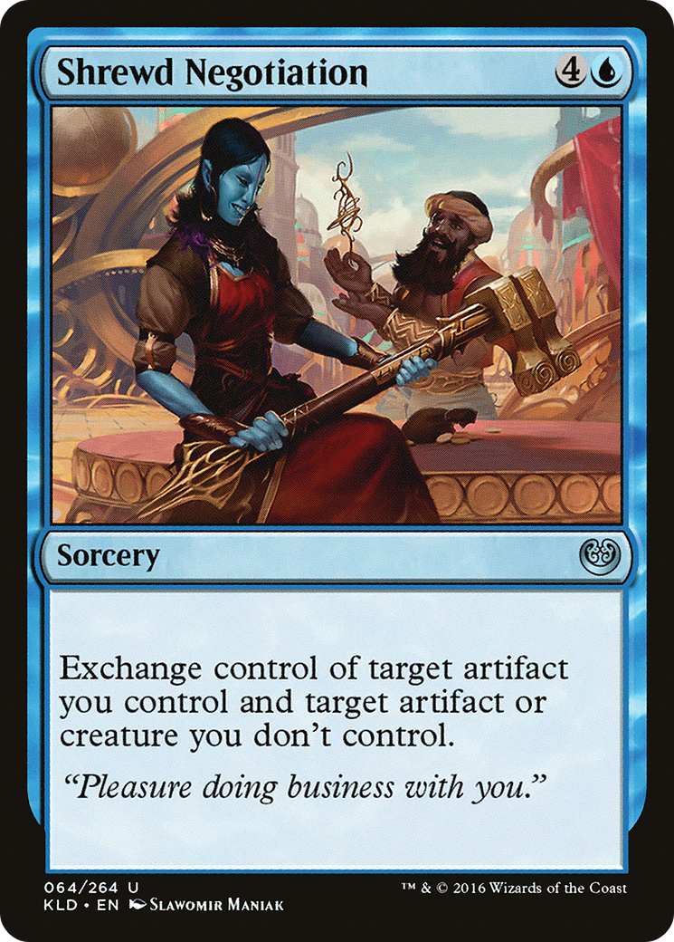 Image of Shrewd Negotiation (KLD-064) - Kaladesh Foil