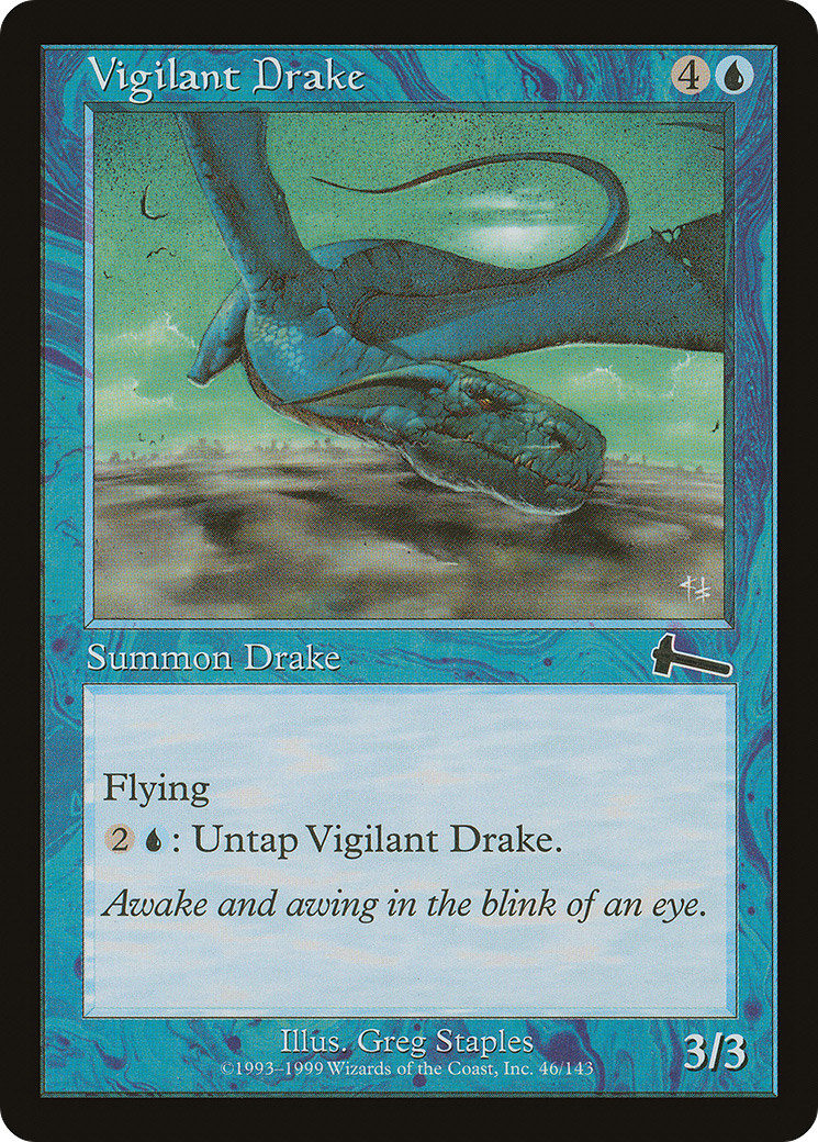 Image of Vigilant Drake (ULG-046) - Urza's Legacy
