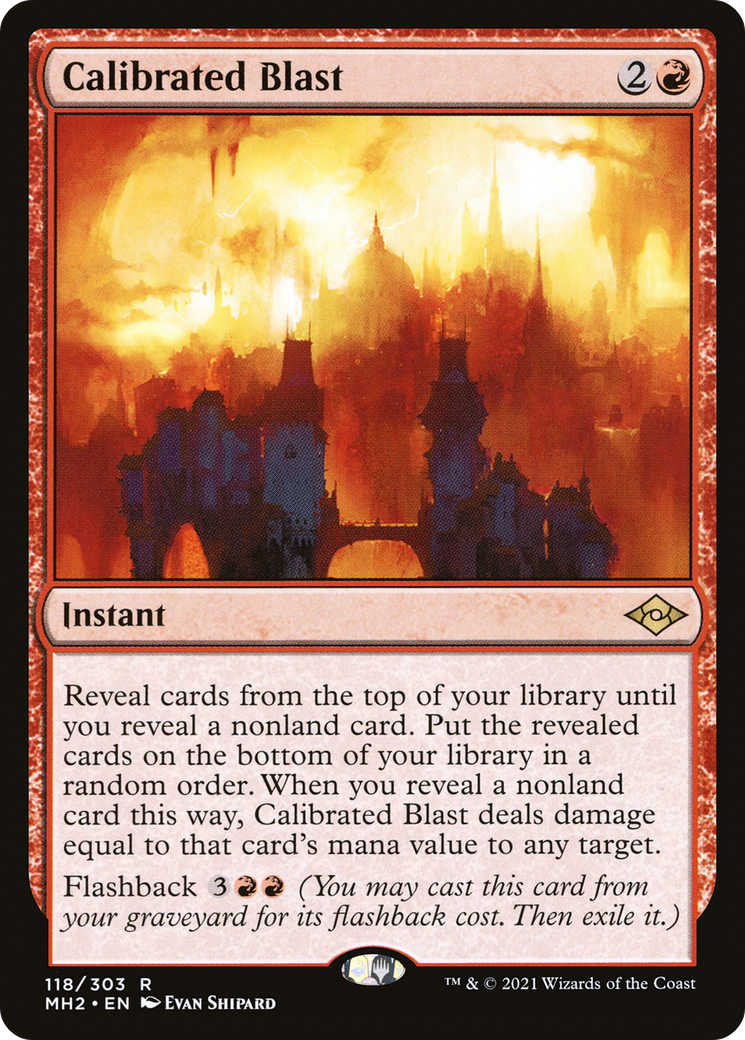 Image of Calibrated Blast (MH2-118) - Modern Horizons 2 Foil