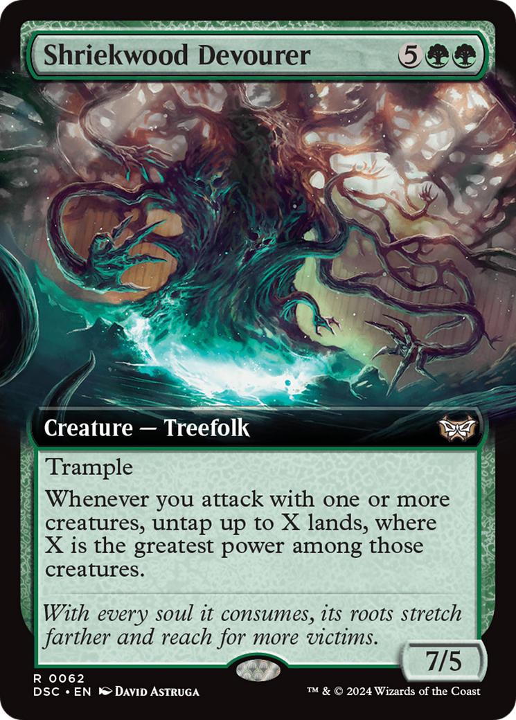 Image of Shriekwood Devourer (Extended Art) (DSC-062) - Duskmourn: House of Horror Commander: (Extended Art)