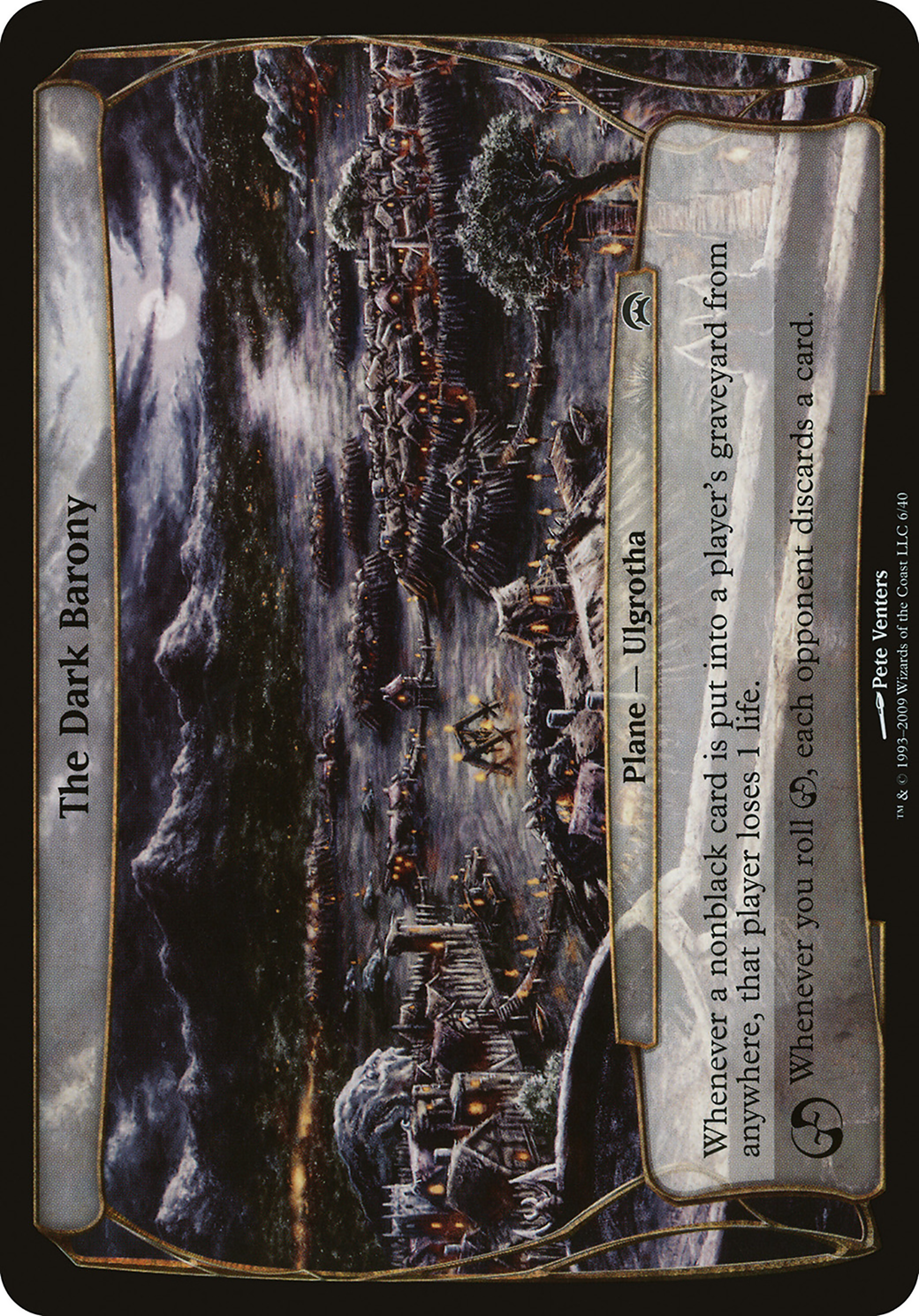 Image of The Dark Barony (Planechase) (OVER-) - Planechase Planes