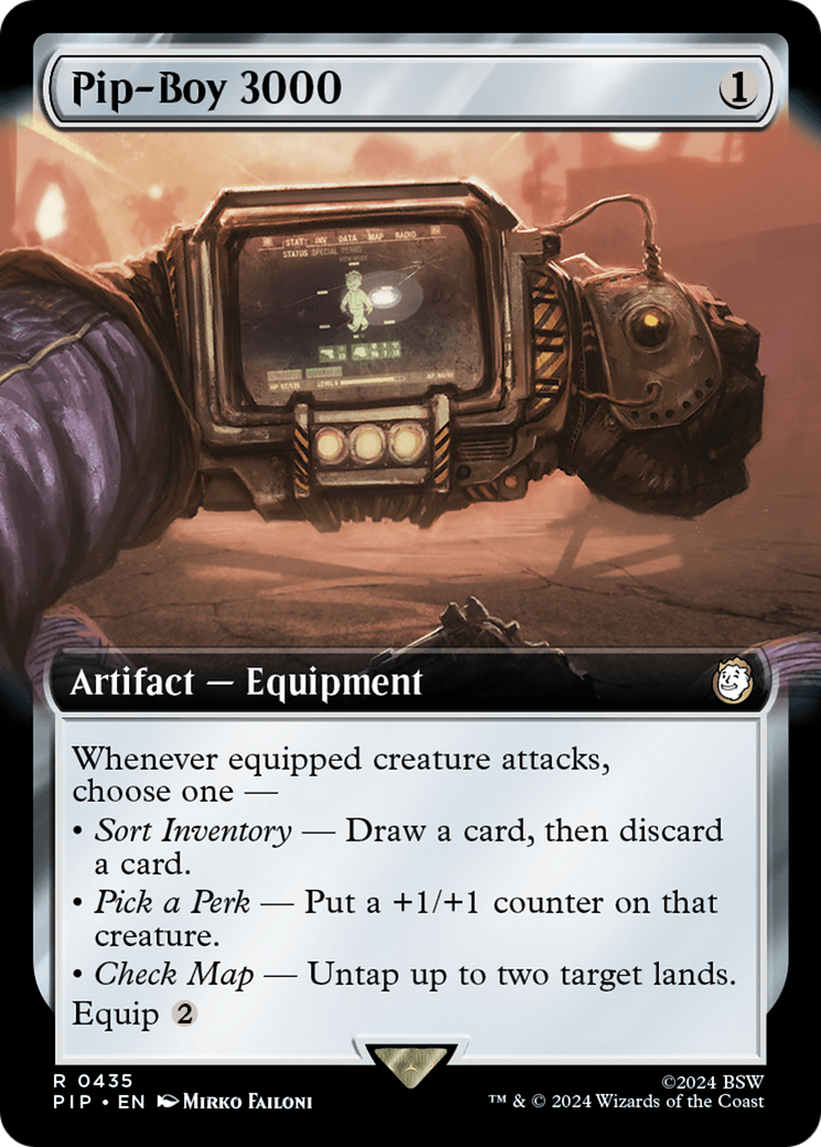 Image of Pip-Boy 3000 (Extended Art) (PIP-435) - Fallout: (Extended Art) Foil