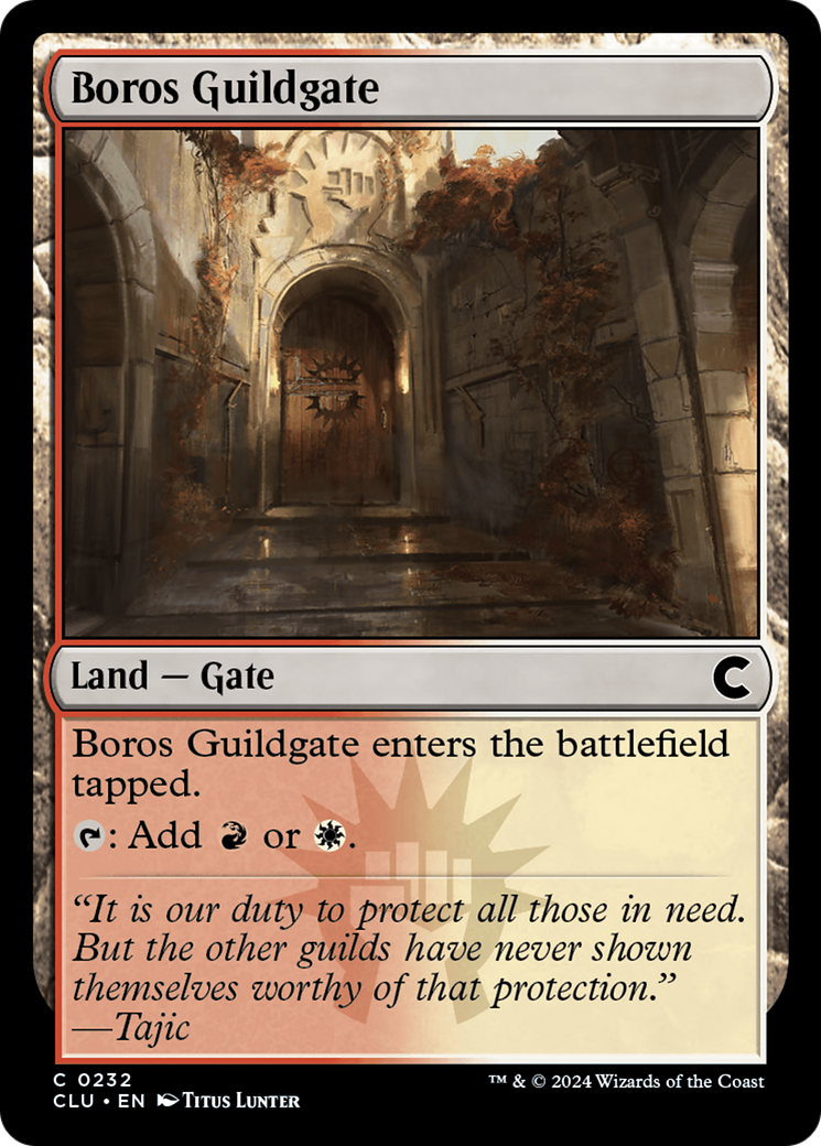 Image of Boros Guildgate (CLU-232) - Ravnica: Clue Edition
