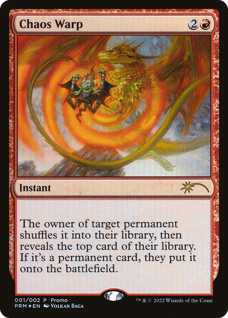 Image of Chaos Warp (WPN-001) - Wizards Play Network 2024 Foil