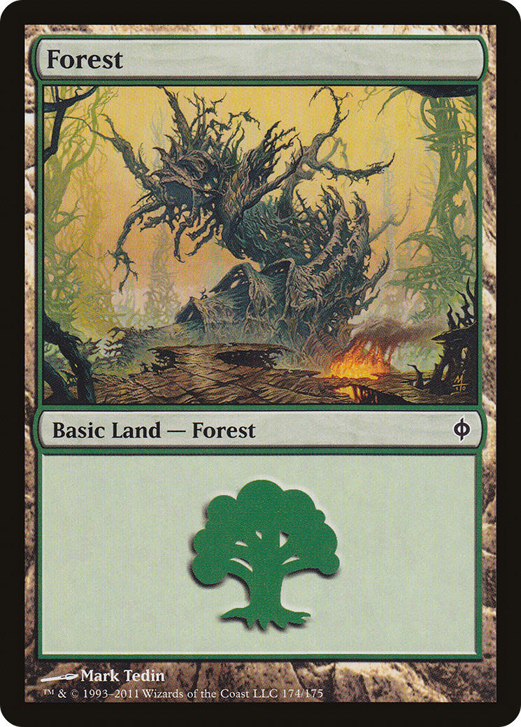 Image of Forest (174) (NPH-174) - New Phyrexia Foil