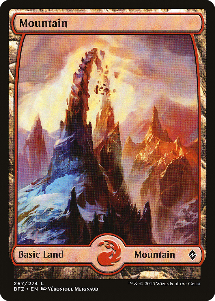 Image of Mountain (267) - Full Art (BFZ-267) - Battle for Zendikar Foil