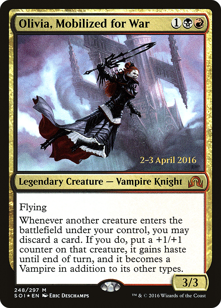 Image of Olivia, Mobilized for War (PRE-248) - Shadows over Innistrad Promos Foil