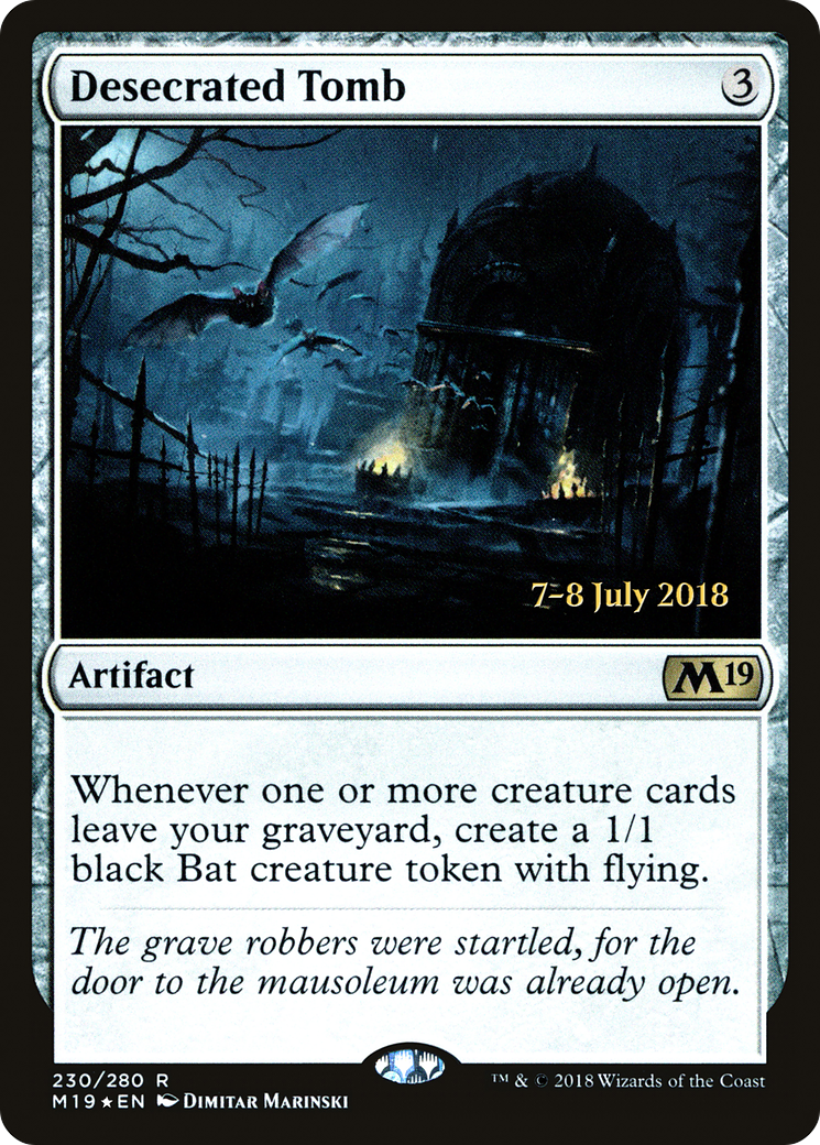 Image of Desecrated Tomb (PRE-230) - Core Set 2019 Promos Foil