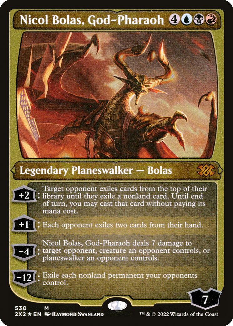 Image of Nicol Bolas, God-Pharaoh (2X2-530) - Double Masters 2022 Foil