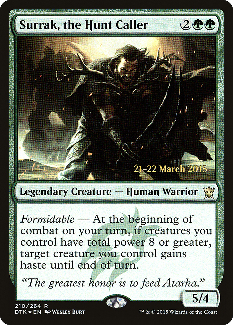 Image of Surrak, the Hunt Caller (PRE-210) - Dragons of Tarkir Promos Foil