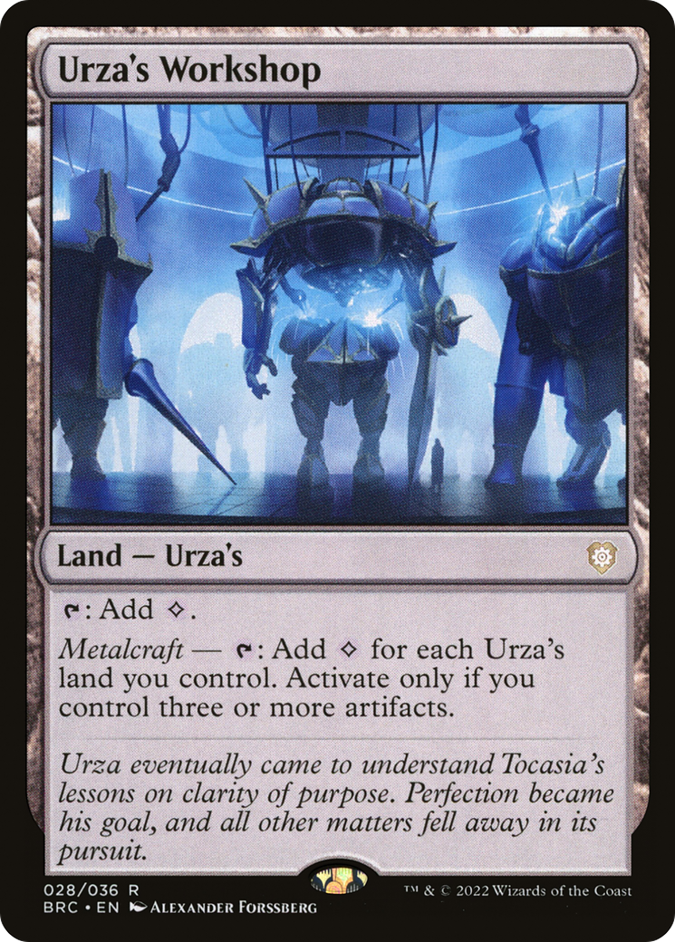 Image of Urza's Workshop (BRC-028) - The Brothers' War Commander Foil