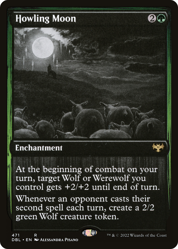 Image of Howling Moon (DBL-471) - Innistrad: Double Feature Foil