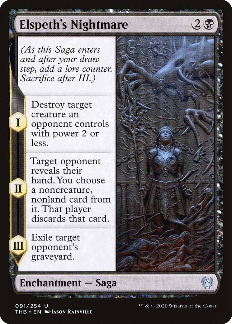Image of Elspeth's Nightmare (THB-091) - Theros Beyond Death Foil